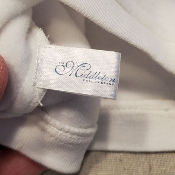 Middleton Reborn Doll White Hooded Fleece Doll Jacket Outfit - Picture 7 of 9